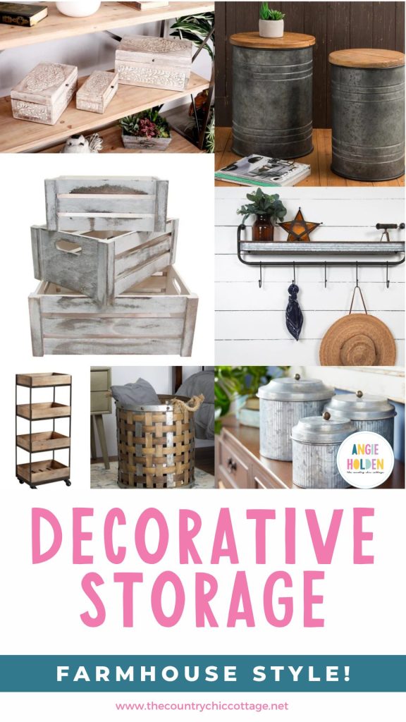 decorative storage farmhouse style