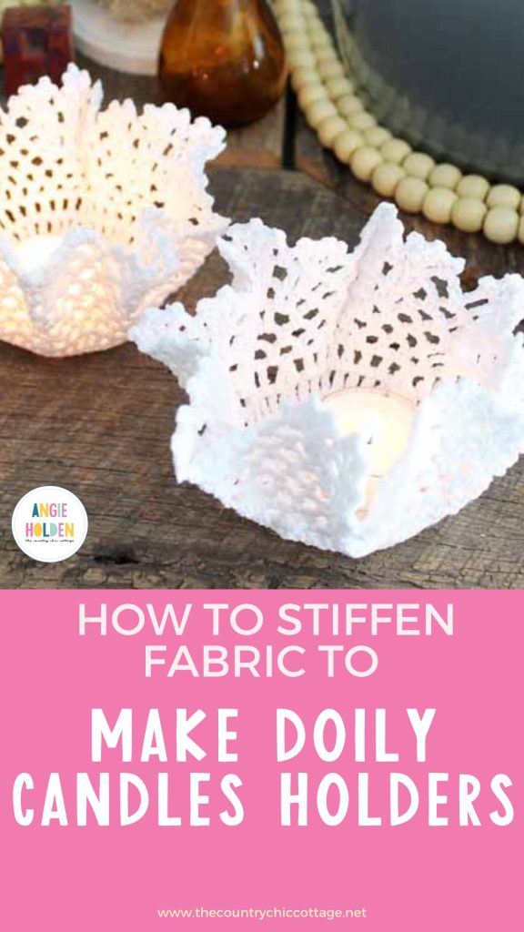 doily candle holders
