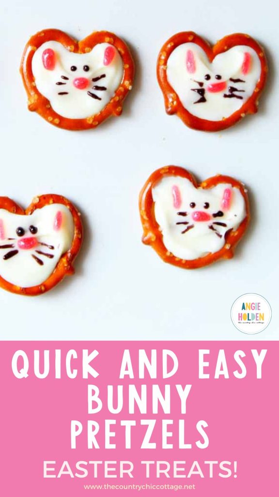 Easter treats bunny pretzels