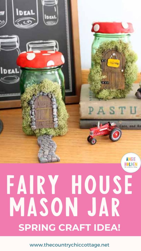 fairy house mason jar
