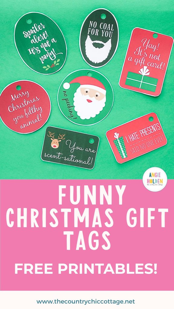 funny Christmas gift tags