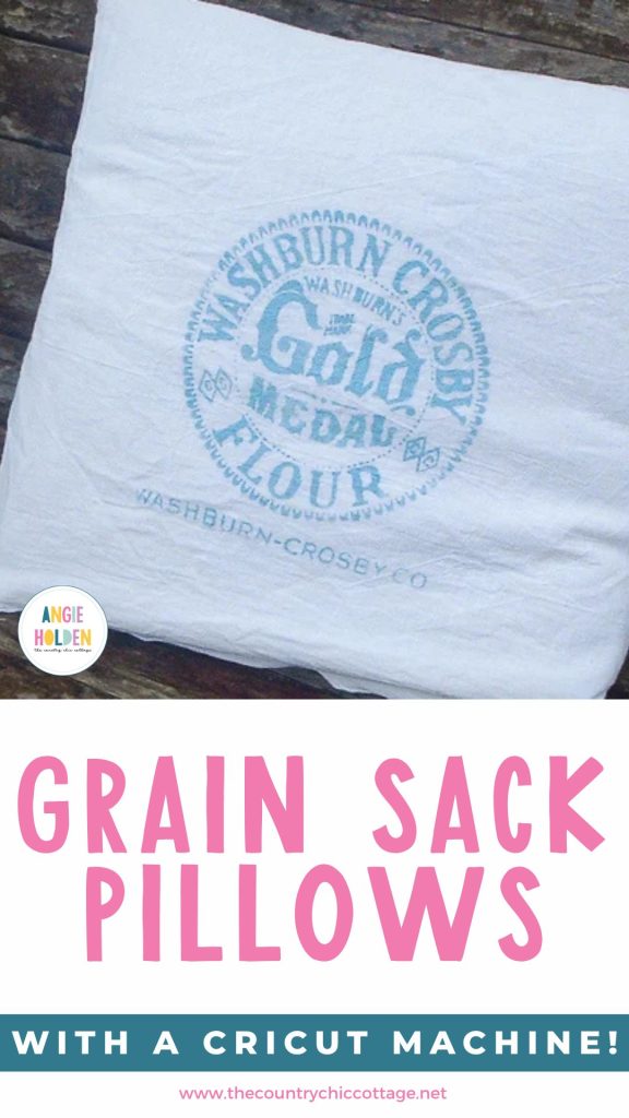 grain sack pillows