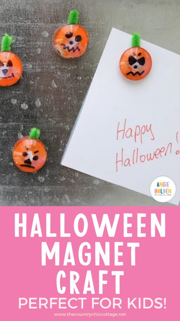 Halloween magnet craft for kids