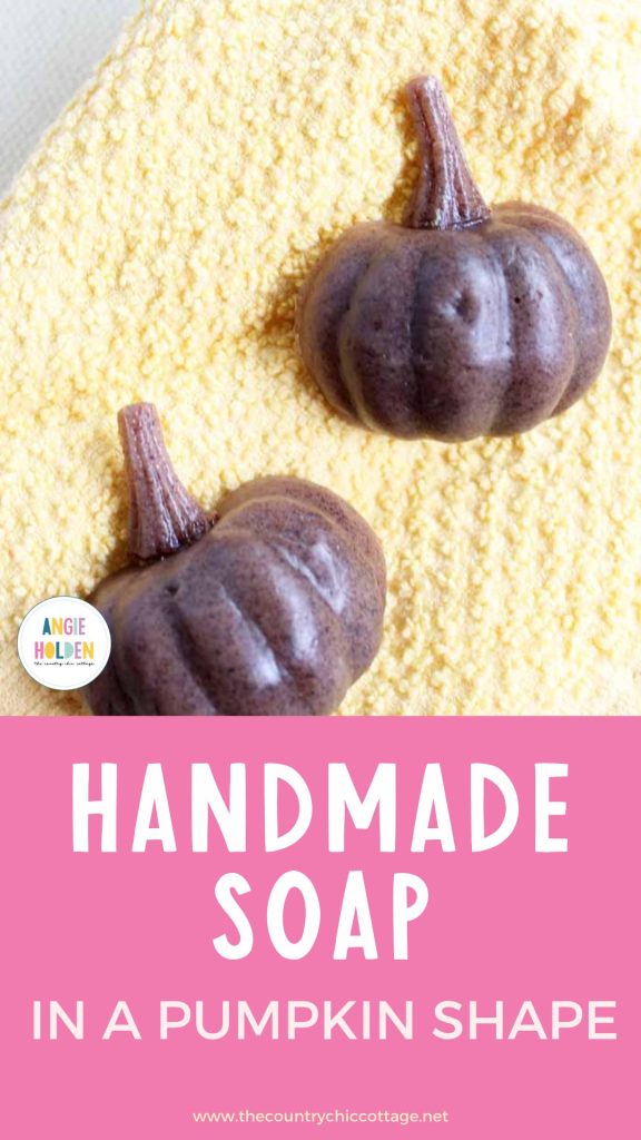 handmade soap in a pumpkin shape