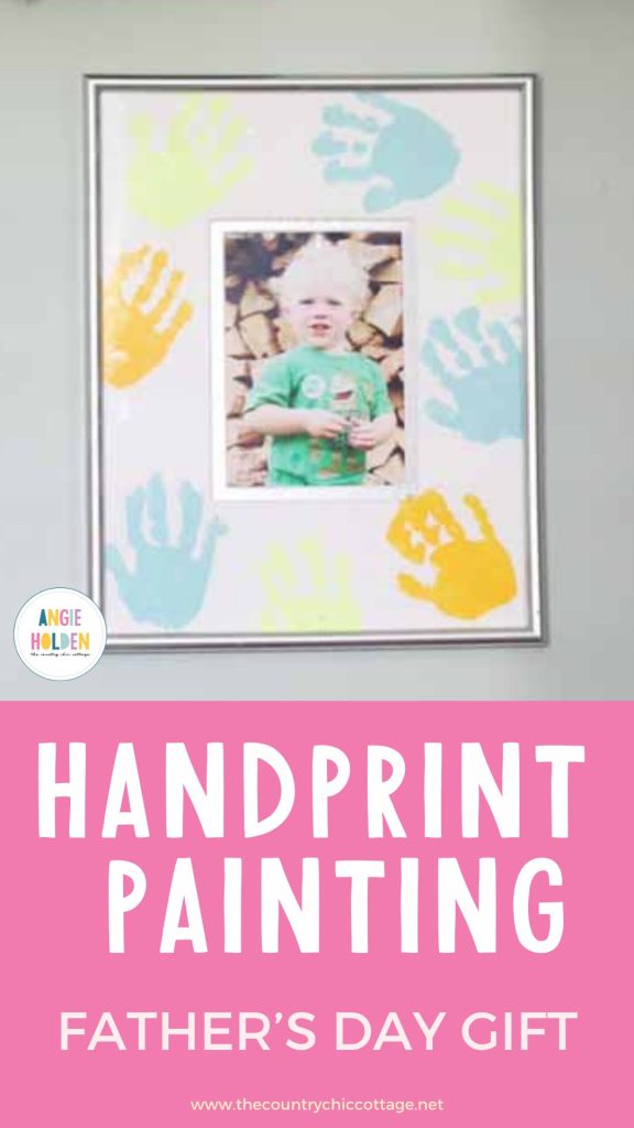 handprint painting for Father's day