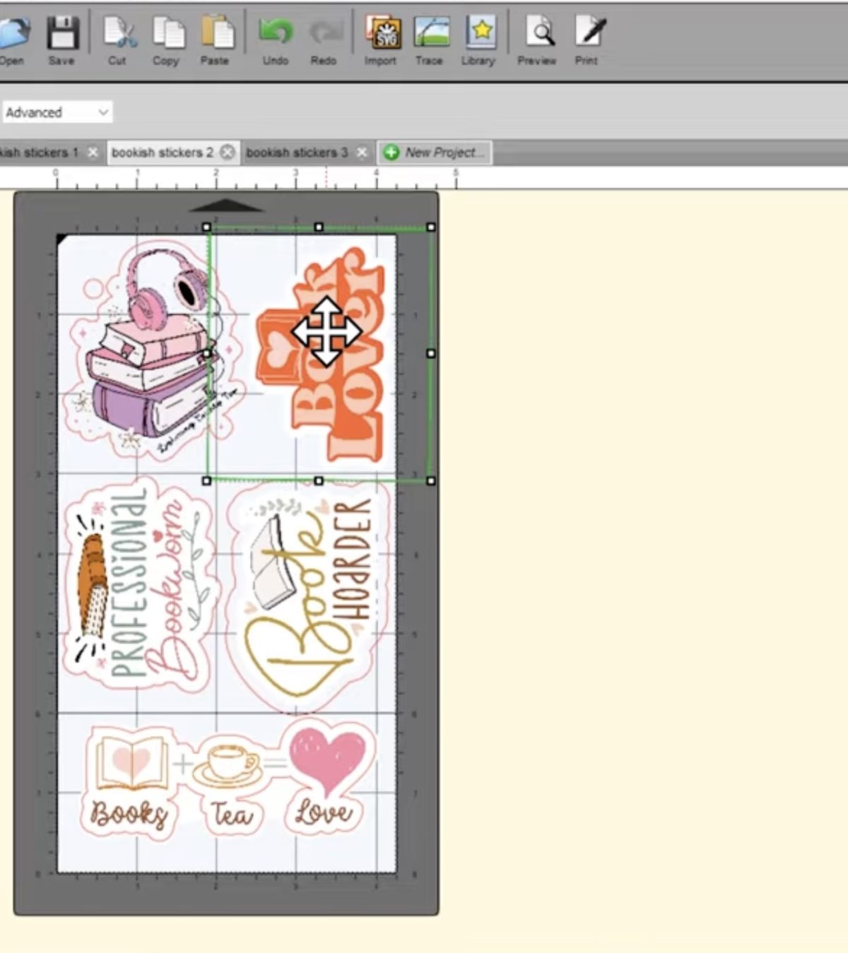 Add images to the canvas.