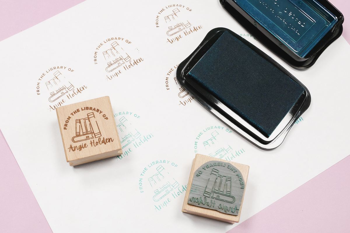 Finished laser stamp - horizontal.
