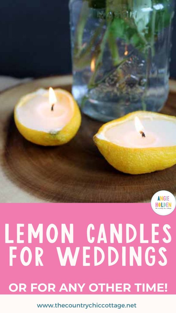 lemon candles for weddings