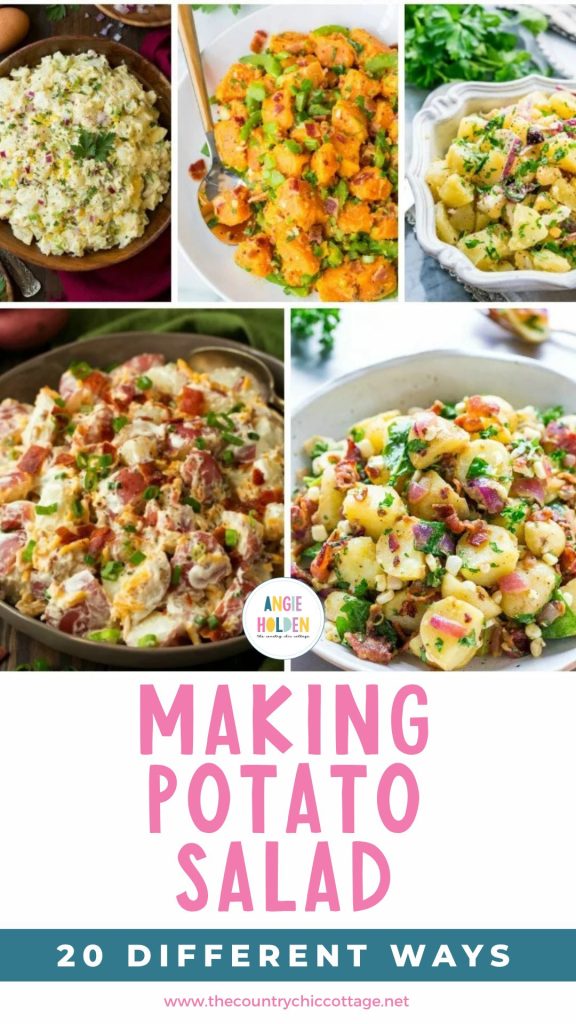 making potato salad