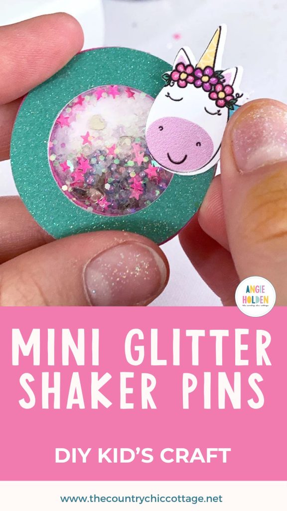 mini glitter shaker pins