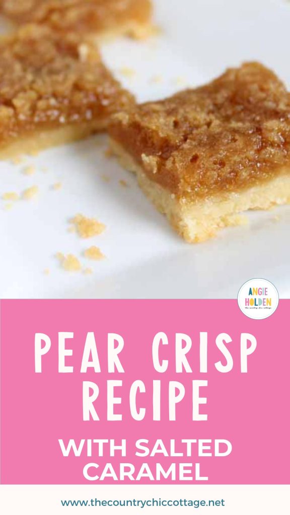 pear crisp recipe with salted caramel