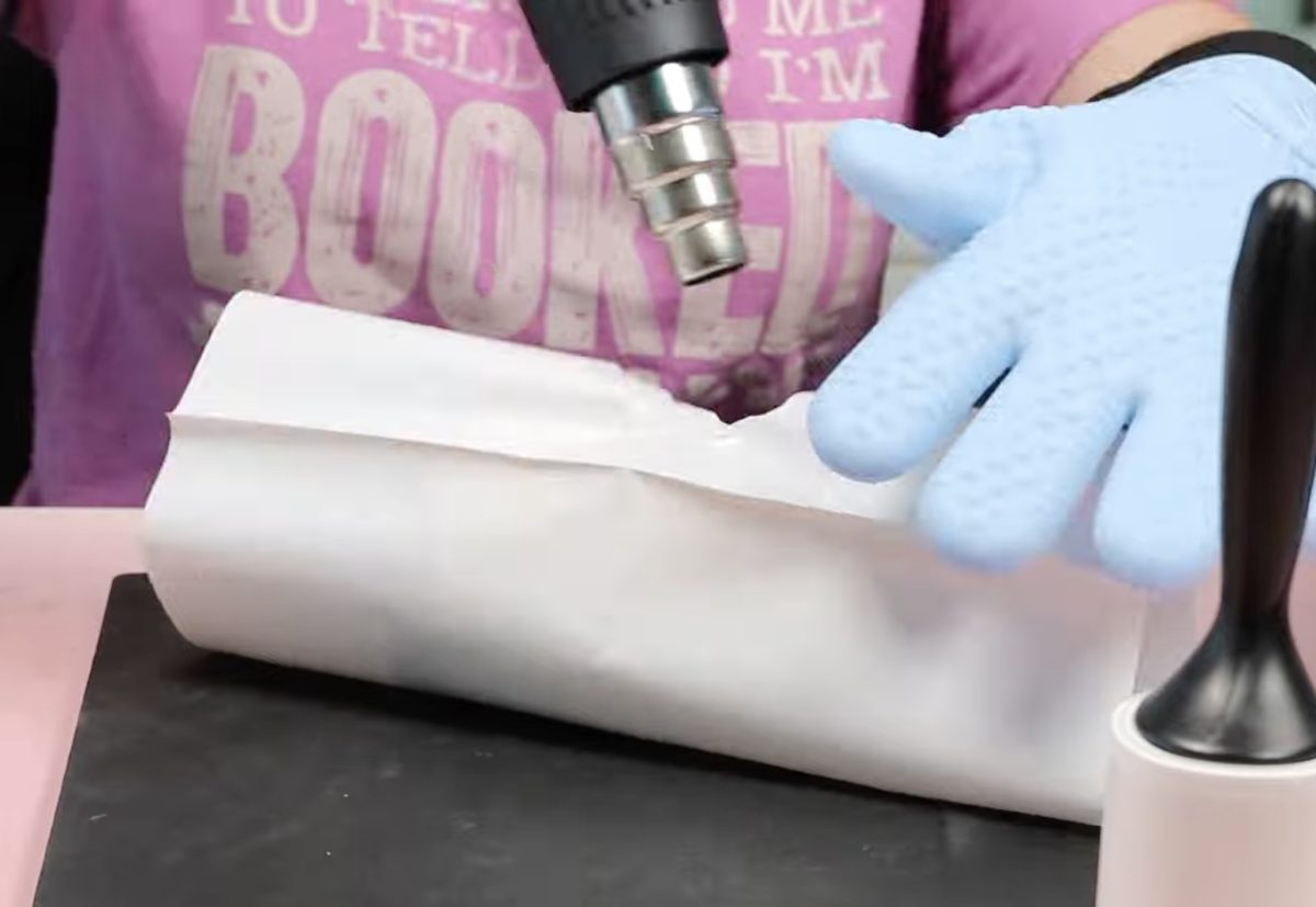 Use a heat gun to shrink the shrink sleeve.