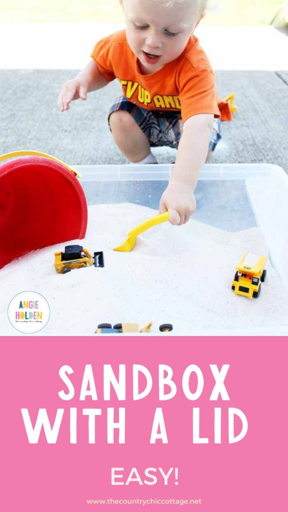 sandbox with a lid