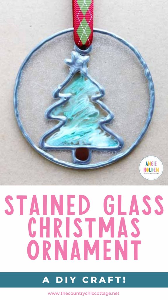 stained glass Christmas ornament
