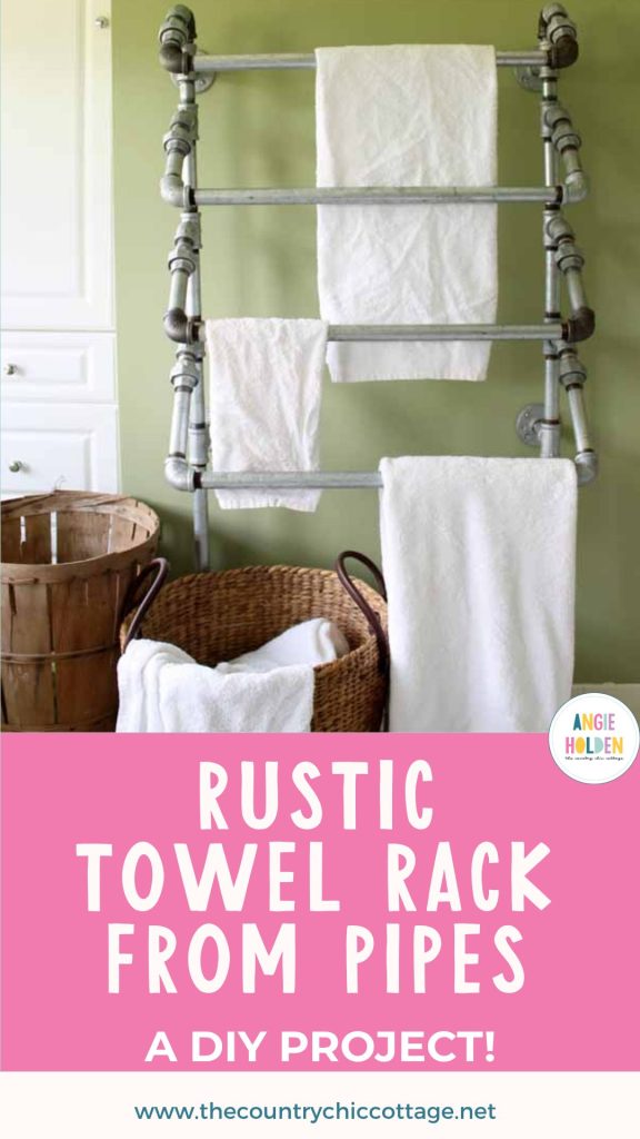 towel rack from pipes