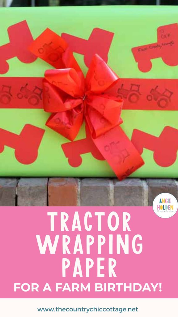 tractor wrapping paper