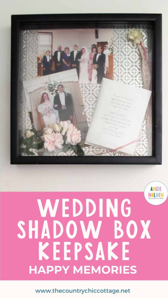 wedding shadow box keepsake