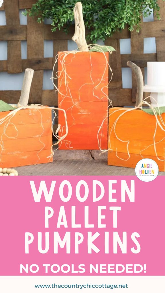 wooden pallet pumpkins