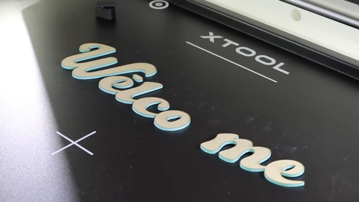 Acrylic cut letters.