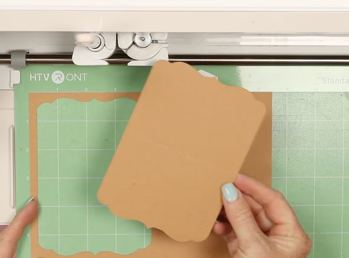 Remove the card piece.