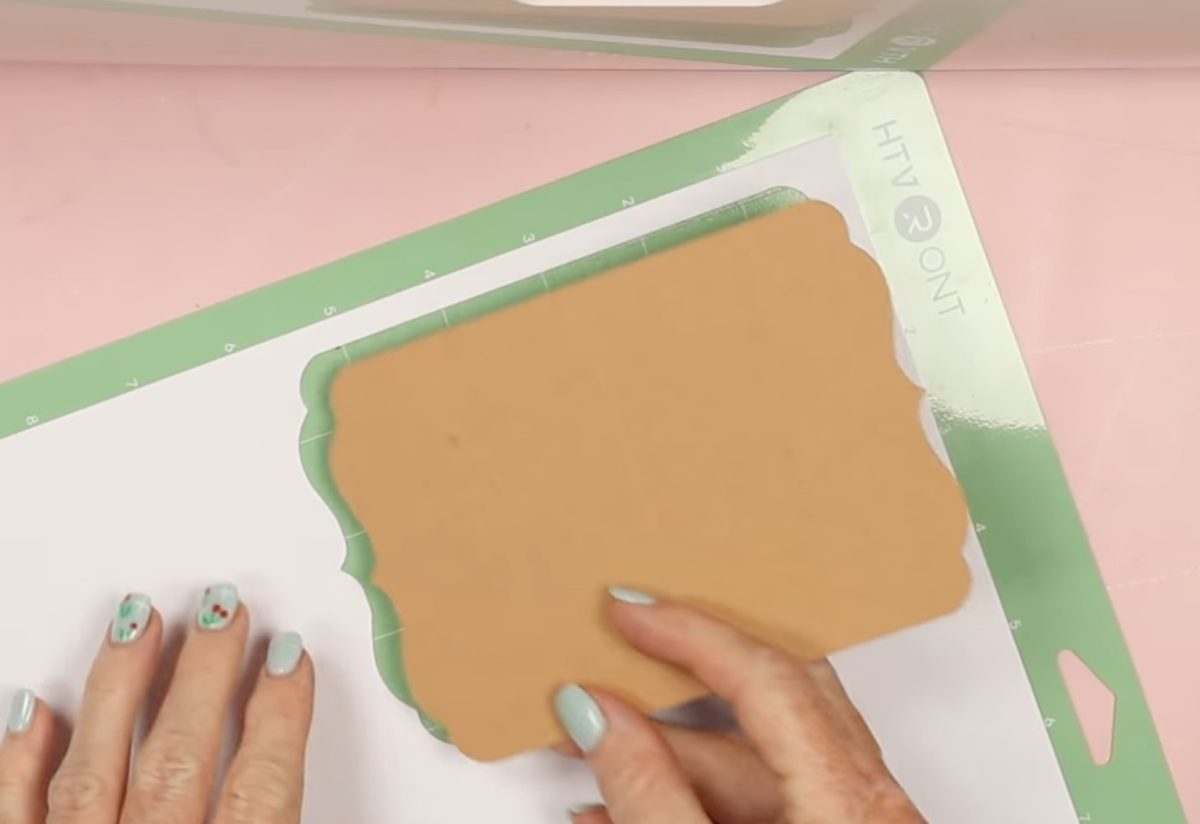 Locate the card piece into the first layer.