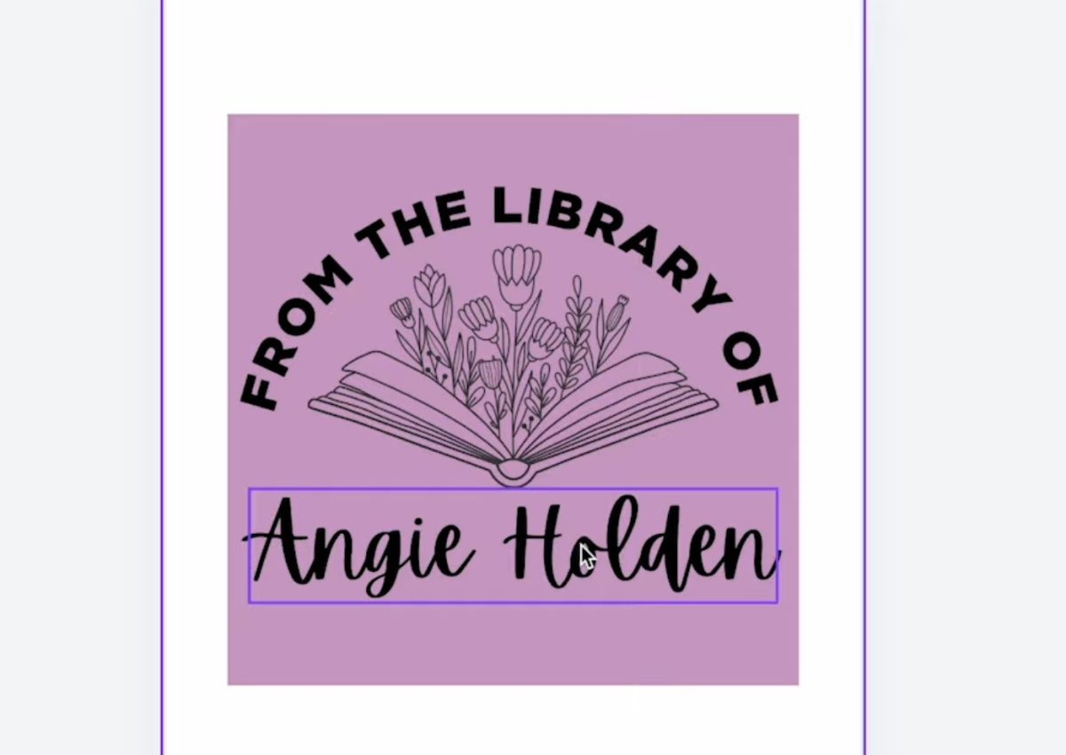 Customize stamp design in Canva.