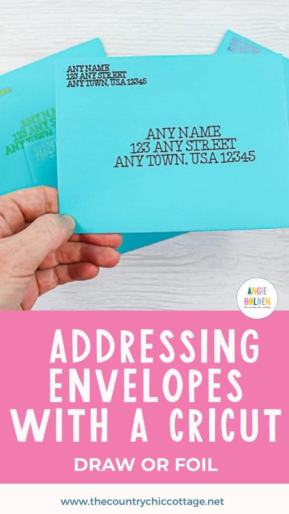 addressing envelopes with a Cricut