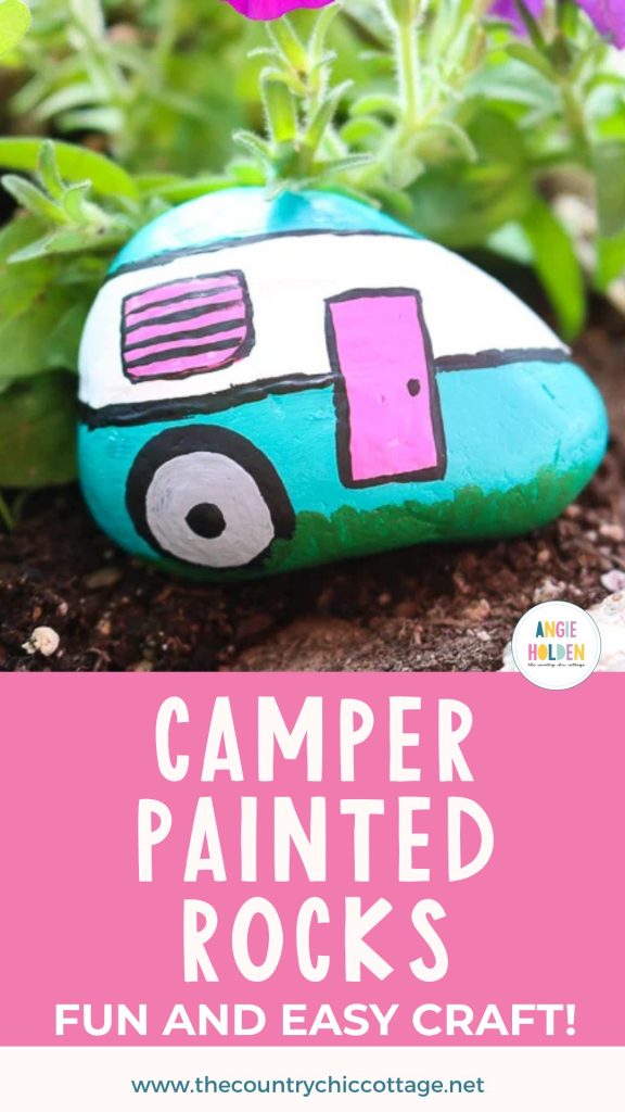 camper painted rocks craft
