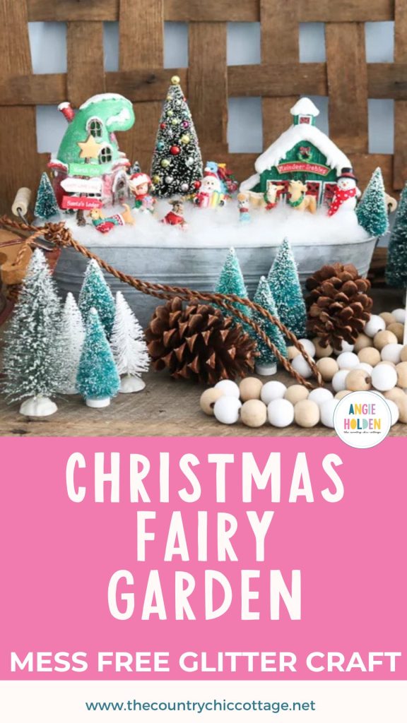 Christmas fairy garden
