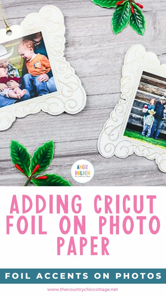 Cricut foil on photo paper