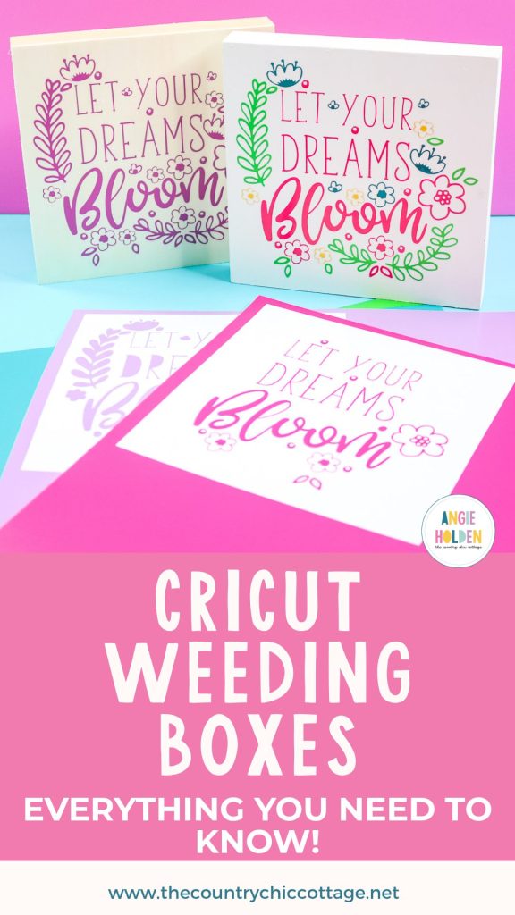 Cricut weeding boxes
