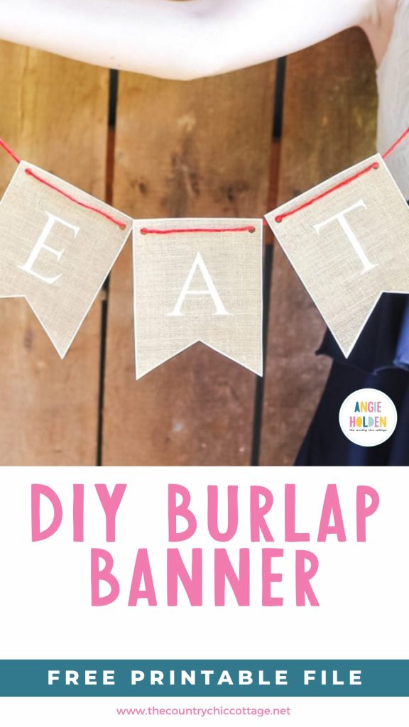 DIY burlap banner