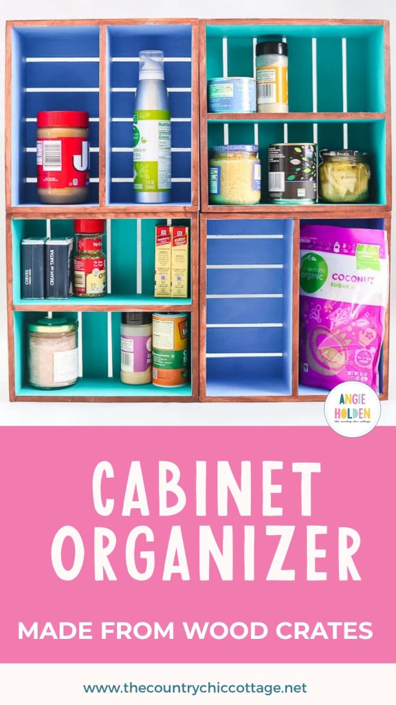 DIY cabinet organizer