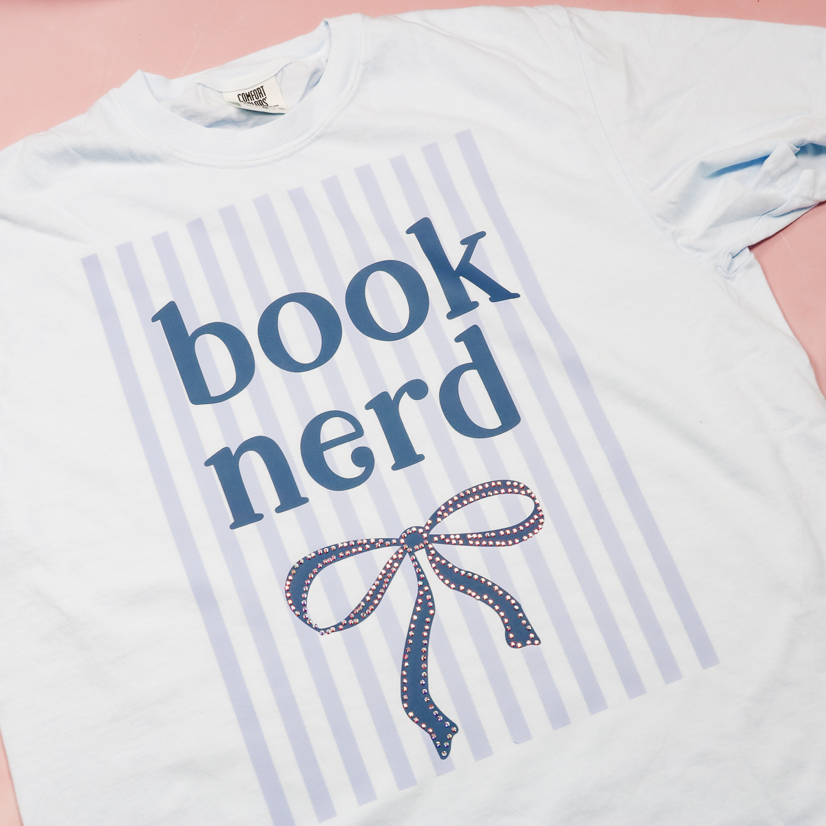 DTF and rhinestones finished shirt - square.