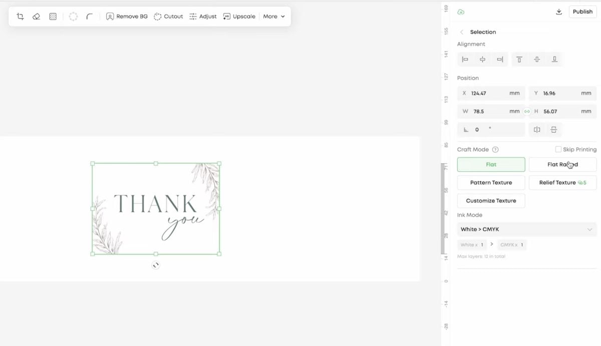 Upload the design into EufyMake Studio.