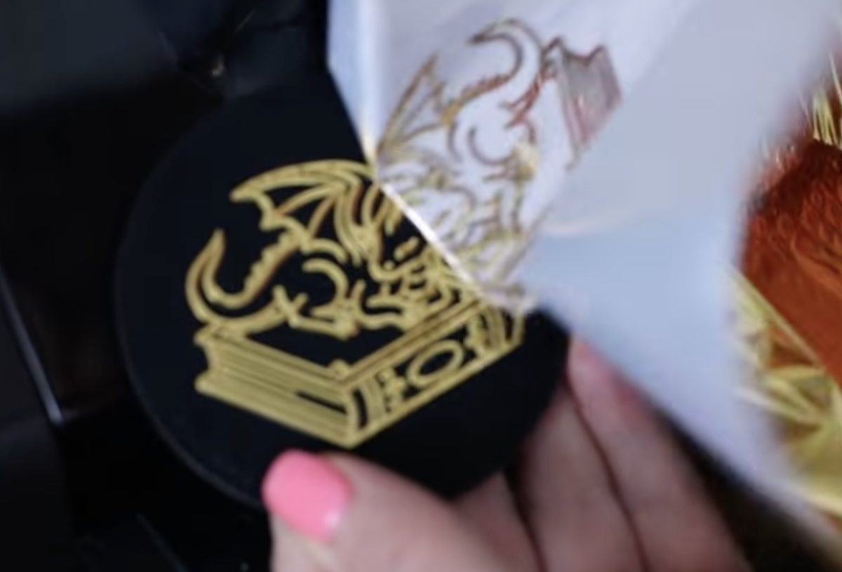 Remove the foil sheet from the leather patch.