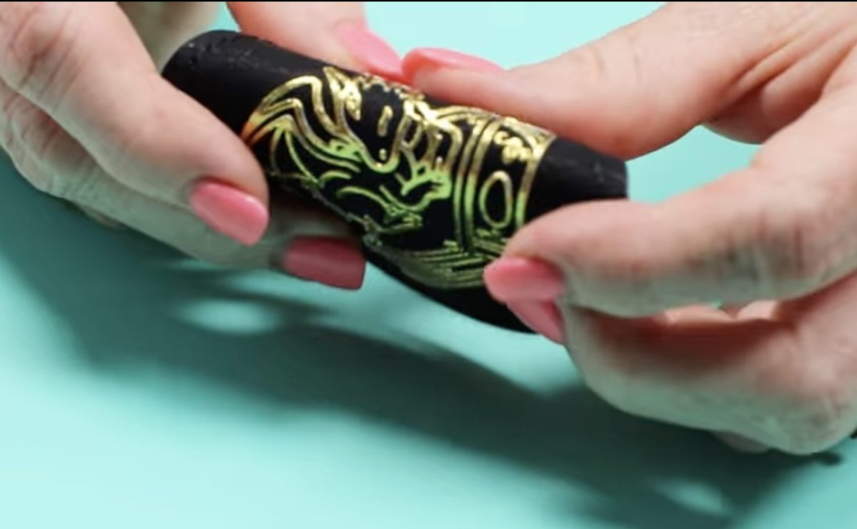 Gold foil is flexible on the surface.