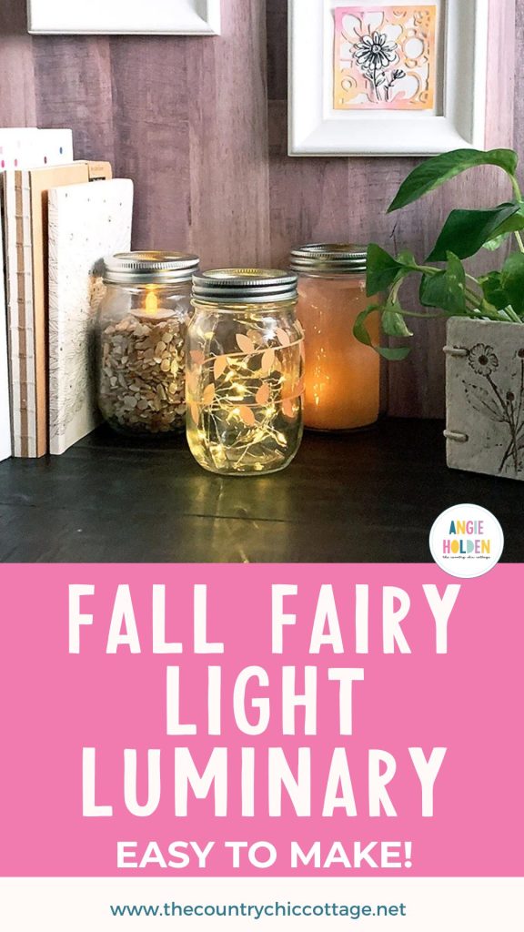 fall fairy light luminary