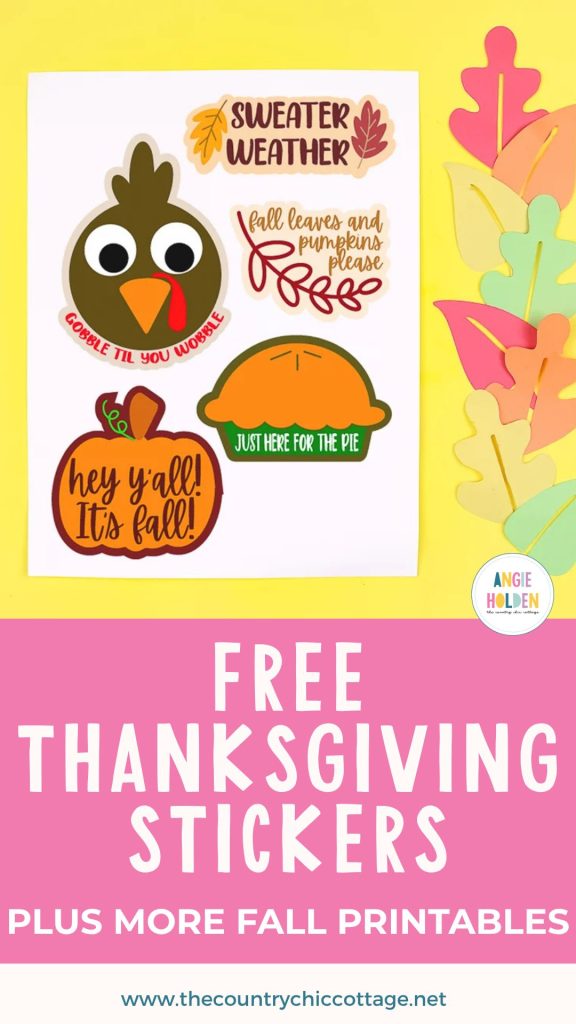 free Thanksgiving stickers