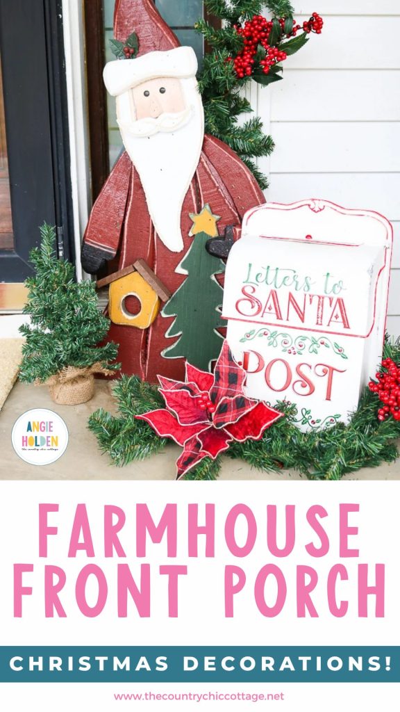 front porch Christmas decorations