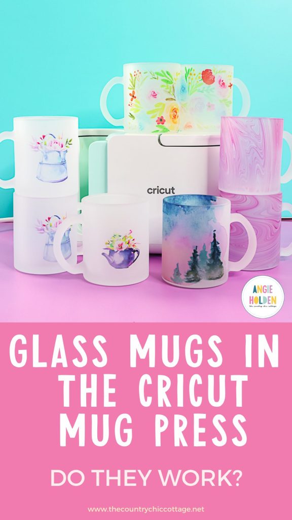 glass mugs in the Cricut mug press