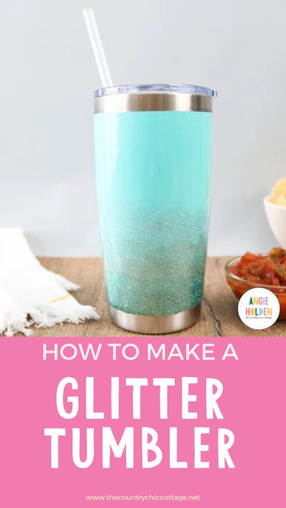 glitter tumbler