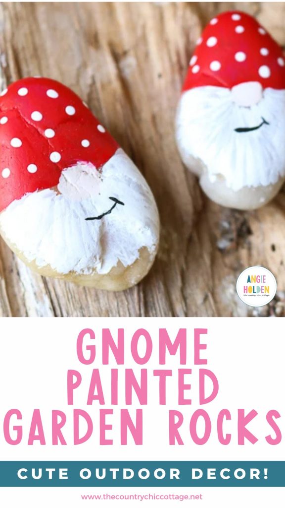 gnome painted garden rocks