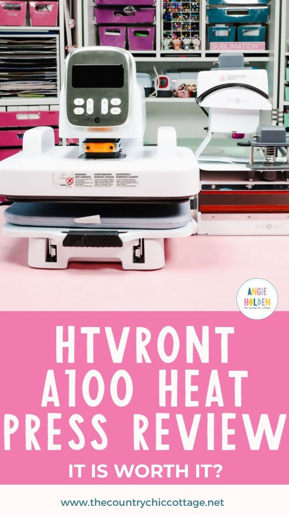 htvront heat press with tumblers and hats 