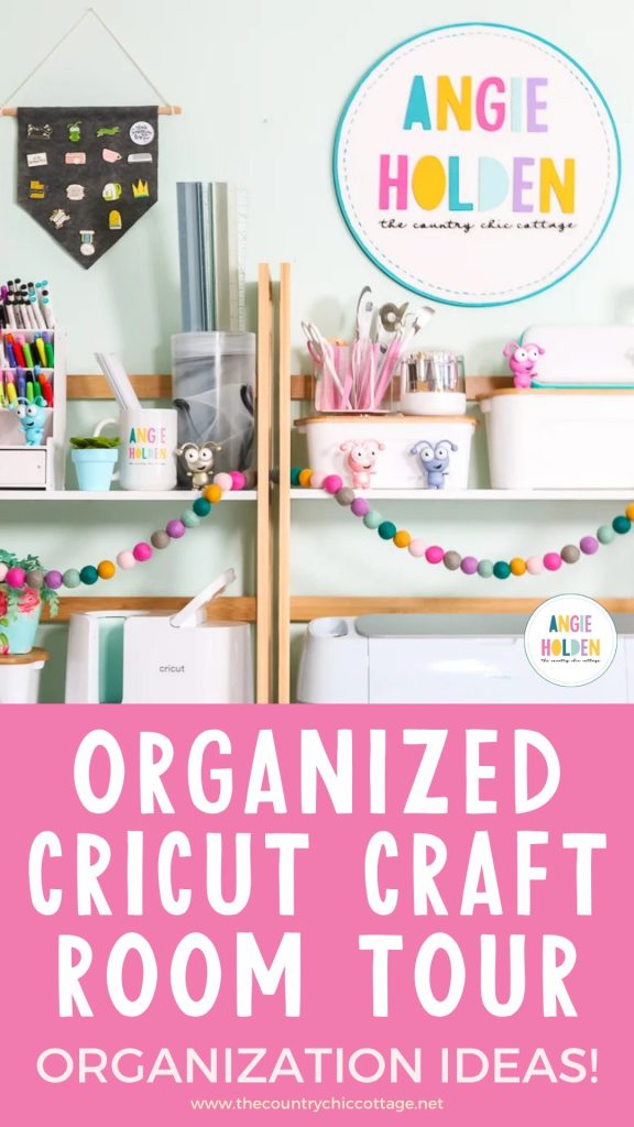 organized Cricut craft room