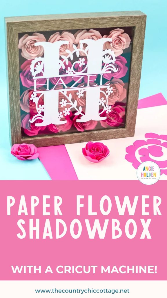 paper flower shadowbox
