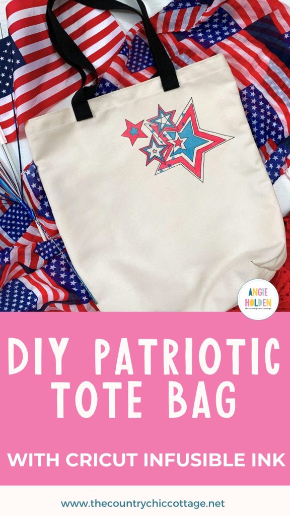 patriotic tote bag infusible ink