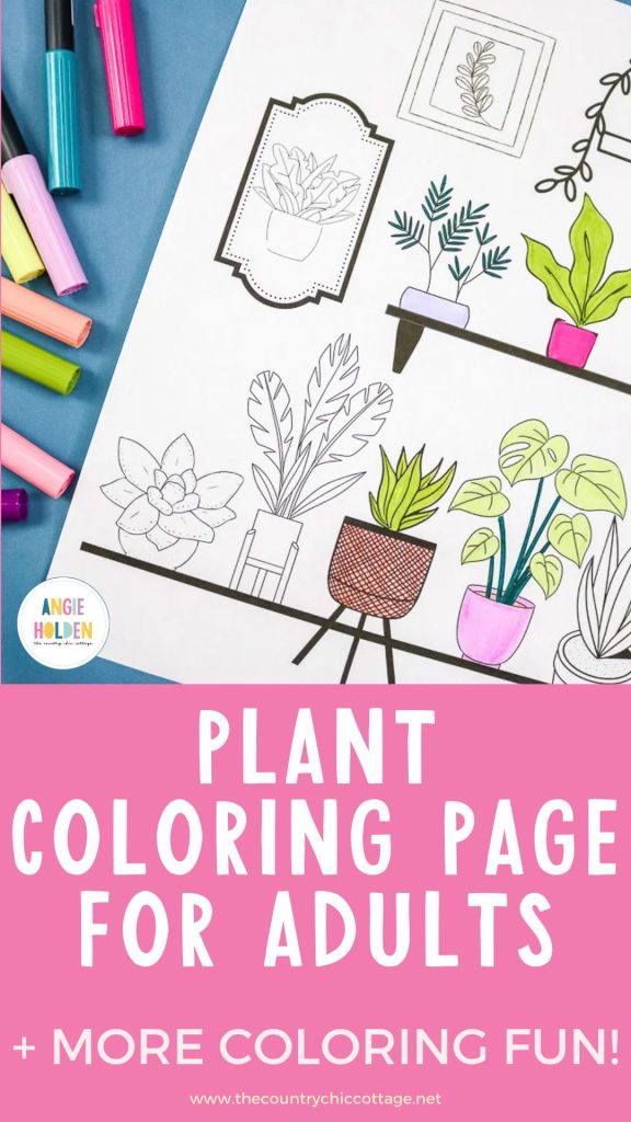 plant coloring page