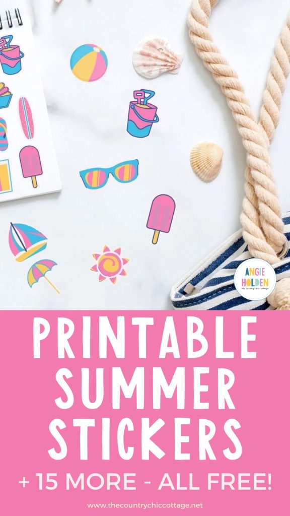 printable summer stickers