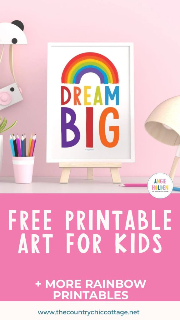 rainbow kids art